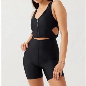 Outdoor Voices Black Active Romper NWT Sz L